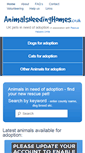 Mobile Screenshot of animalsneedinghomes.co.uk